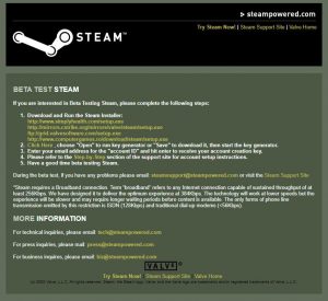 Platforma Steam v roce 2002