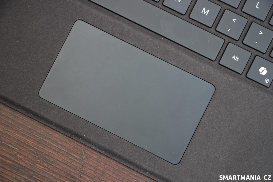 Touchpad na klávesnicovém krytu Type Cover