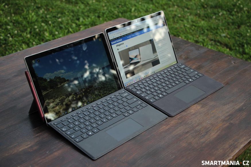 Surface Pro (11. edice) vedle Surface Pro (2017)
