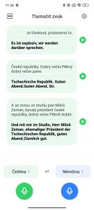 Simultánní překlad z češtiny do němčiny…