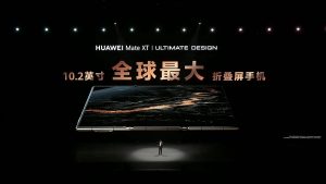 Nadvakrát ohebný telefon Huawei Mate XT