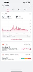 Celkové měření srdečního tepu, včetně EKG (to provádíte manuálně)