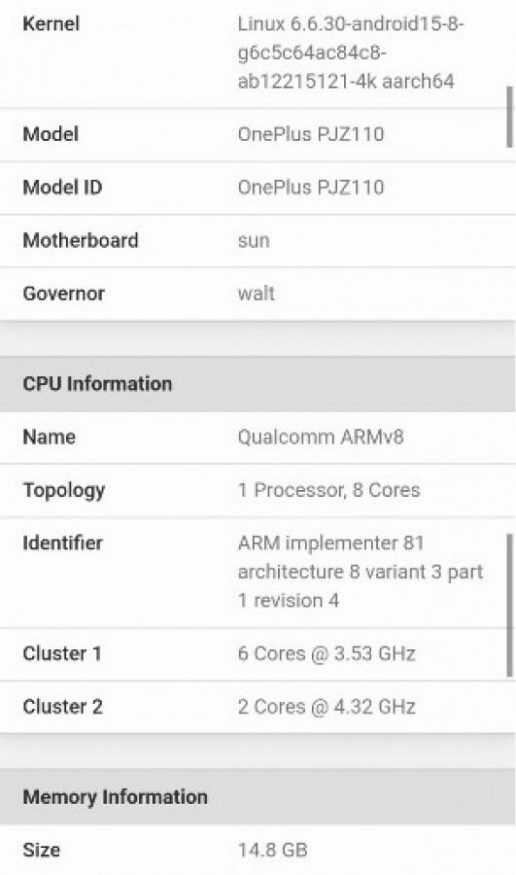 Výkon OnePlus 13 v benchmarku