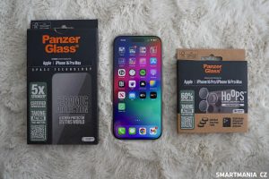 Keramické sklo pro řadu iPhone 16 a ochranné kroužky na čočky fotoaparátů
