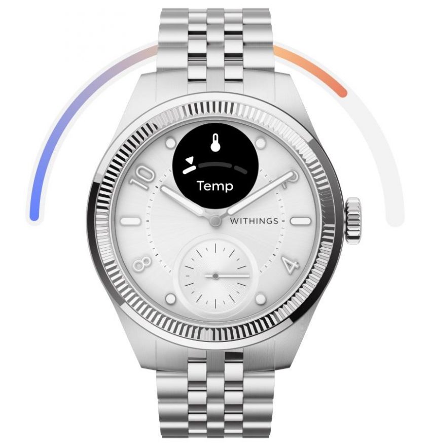 Withings ScanWatch Nova Brilliant Edition v titanové barvě