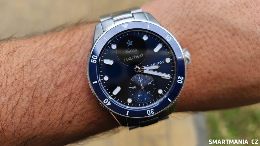 Splnění denního cíle na hodinkách Withings ScanWatch Nova