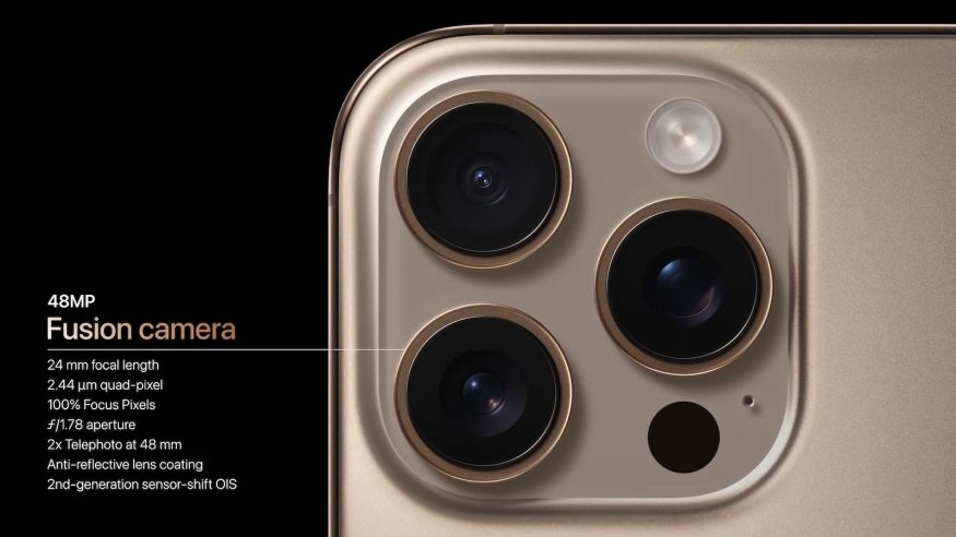 iPhone 16 Pro (Max) a parametry hlavního fotoaparátu