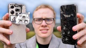 iPhone 16 Pro v crash testu