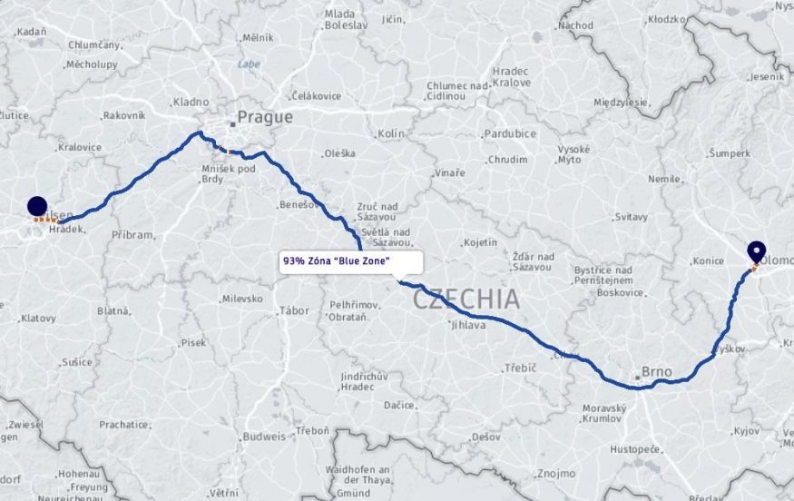 Ford BlueCruise Plzeň Olomouc