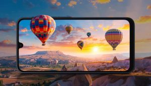 Galaxy A16 5G na tiskovém snímku zepředu