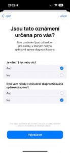 Nastavení detekce spánkové apnoe na Apple Watch Series 10