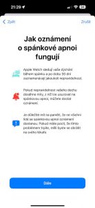 Nastavení detekce spánkové apnoe na Apple Watch Series 10
