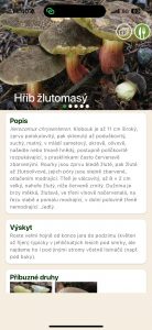 Ukázka atlasu s kompletním popisem houby