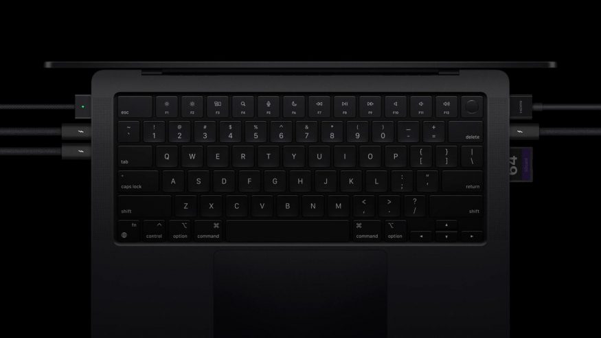 Konektivita nového MacBooku Pro M4