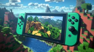 Herní konzole Nintendo Switch s Minecraftem (ilustrační obrázek)