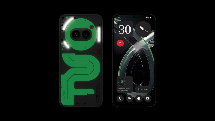 Nothing Phone (2a) Plus Community Edition ve tmě