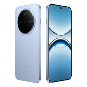Oppo Find X8 v modré barvě na tiskovém snímku
