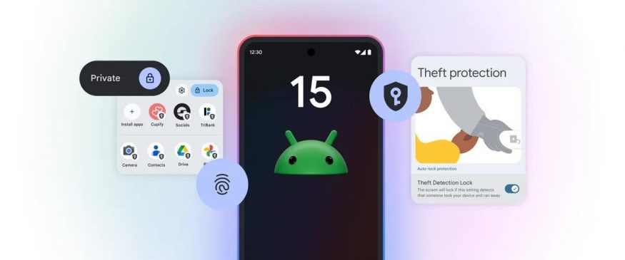 Android 15 na telefonu Pixel