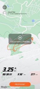 Interaktivní mapa celého sportovního výkonu