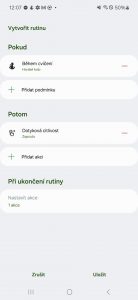One UI má své mouchy: chcete rutinu zrušit, nebo zrušit?
