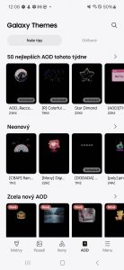 Galaxy Store dovolí stáhnout všemožná témata