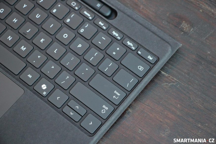 Detail na klávesnici Microsoft Surface Pro Flex Keyboard
