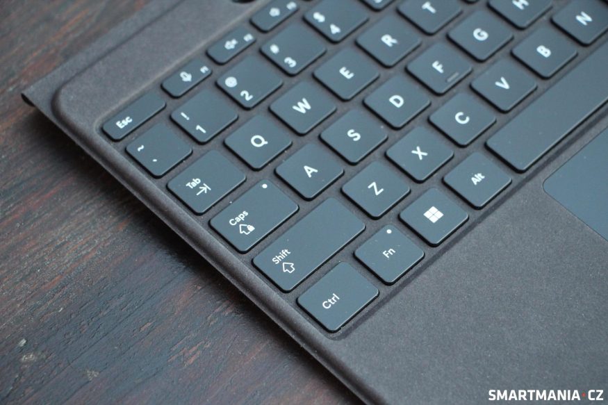 Detail na klávesnici Microsoft Surface Pro Flex Keyboard