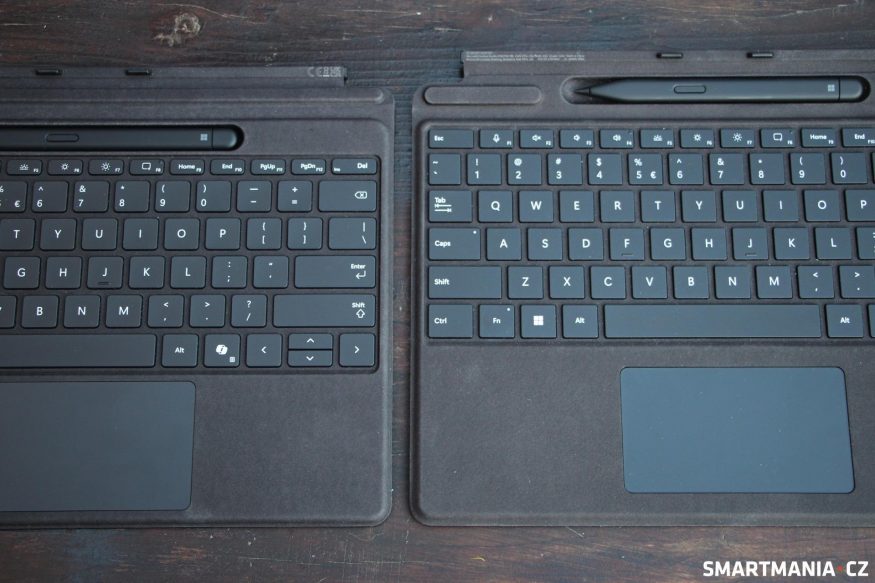 Srovnání Surface Pro Flex Keyboard se Signature Keyboard