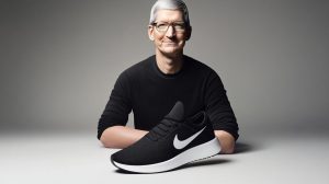 Tim Cook s teniskou značky Nike (ilustrační obrázek)