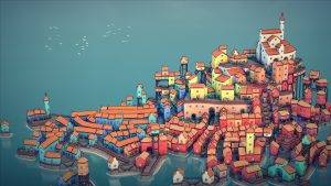 Screenshot ze hry Townscaper