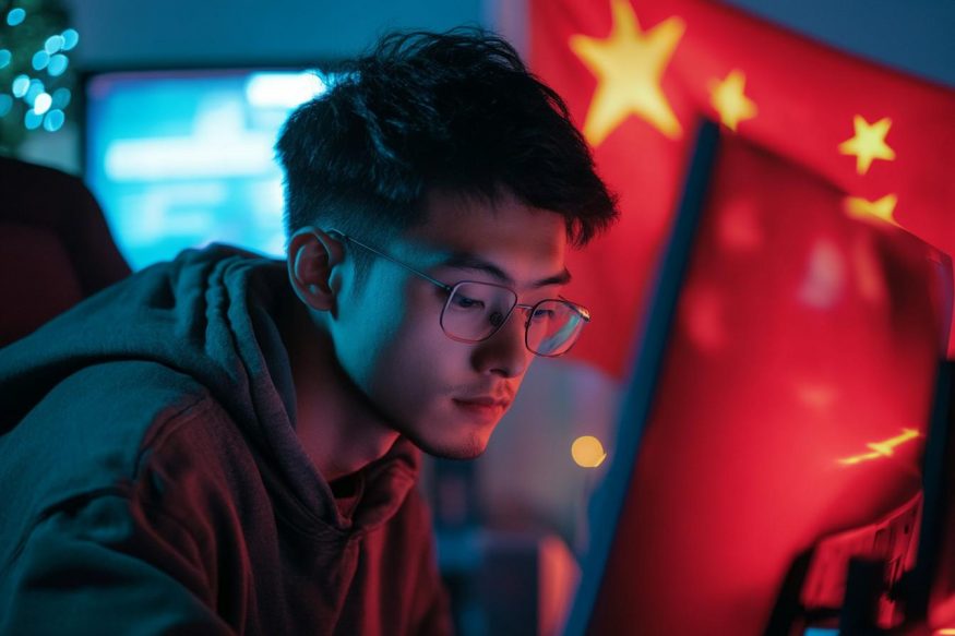 Čínský hacker (ilustrační obrázek) Čínský hacker (ilustrační obrázek)