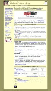 Webové stránky Internet Archive v roce 2001
