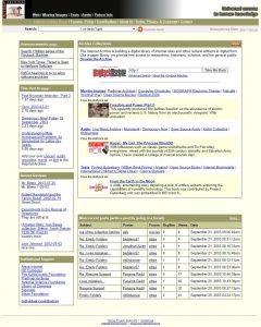 Webové stránky Internet Archive v roce 2003