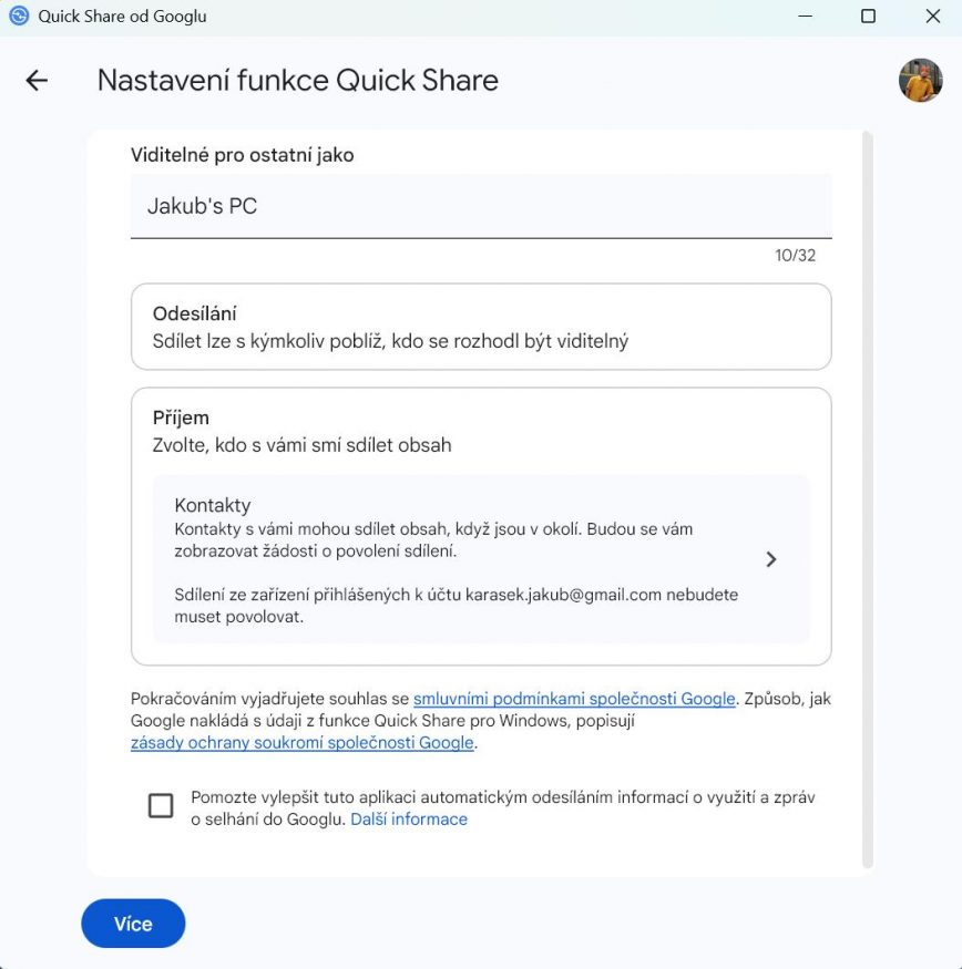 Quick Share pro Windows