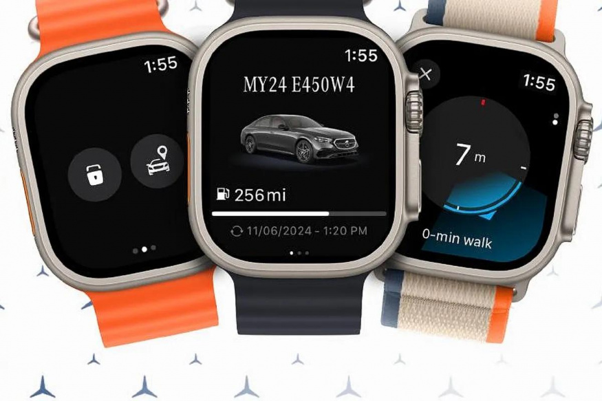Aplikace Mercedes-Benz na hodinkách Apple Watch Ultra 2