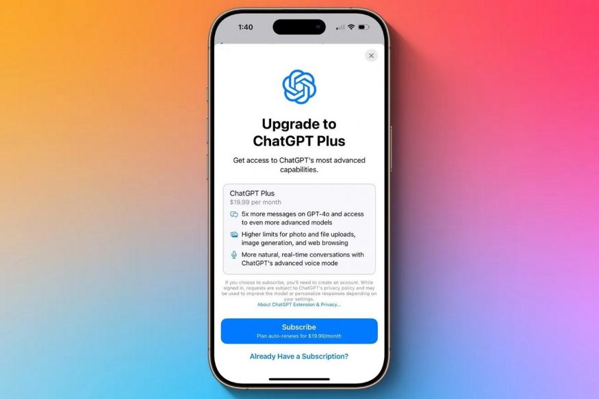 ChatGPT Plus v iOS 18.2 ChatGPT Plus v iOS 18.2