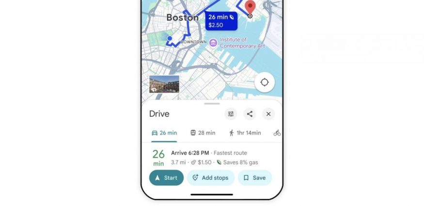 Přidávání zastávek v navigaci v Mapách Google Přidávání zastávek v navigaci v Mapách Google