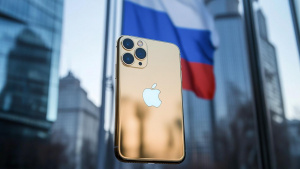 iPhone s ruskou vlajkou