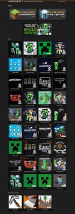 Webové stránky hry Minecraft v roce 2011