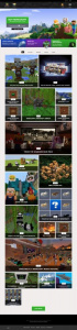 Webové stránky hry Minecraft v roce 2018