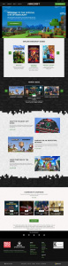Webové stránky hry Minecraft v roce 2022