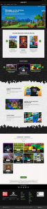Webové stránky hry Minecraft v roce 2023