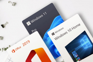 Balení produktů značky Microsoft