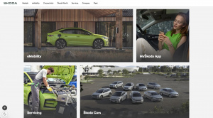 Web automobilky Škoda Auto v roce 2024