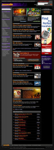 Podoba herního webu GameSpot v roce 2002