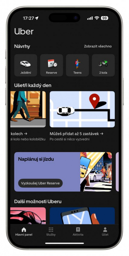 Uber Teens je dostupný již nyní v Praze a Brně