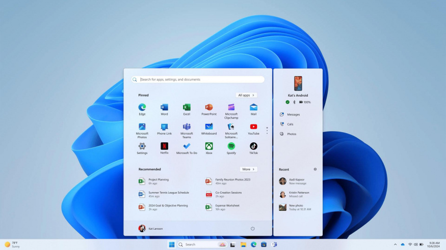 iPhone přímo v nabídce Start? Do Windows 11 zamíří zajímavá novinka Správa telefonu s Androidem přímo z nabídky Start