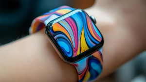 Chytré hodinky Apple Watch hrající všemi barvami (ilustrační obrázek)