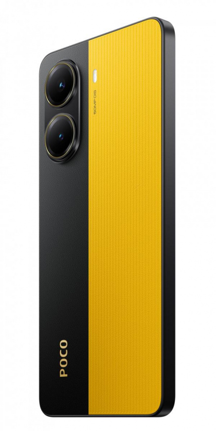 Poco X7 Pro v černo-žluté barevné kombinaci
