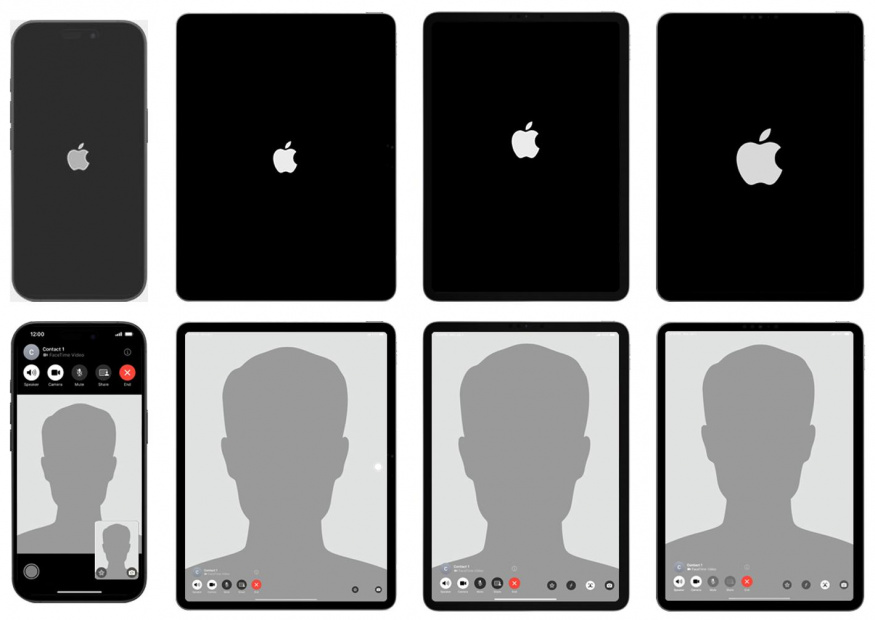 Obrázek chystaných jarních produktů od Apple